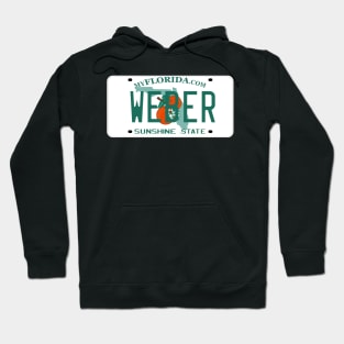 Florida Weber Grill License Plate Hoodie